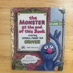 Little Golden Books The Monster at the End of this Book Grover Sesame Street 79